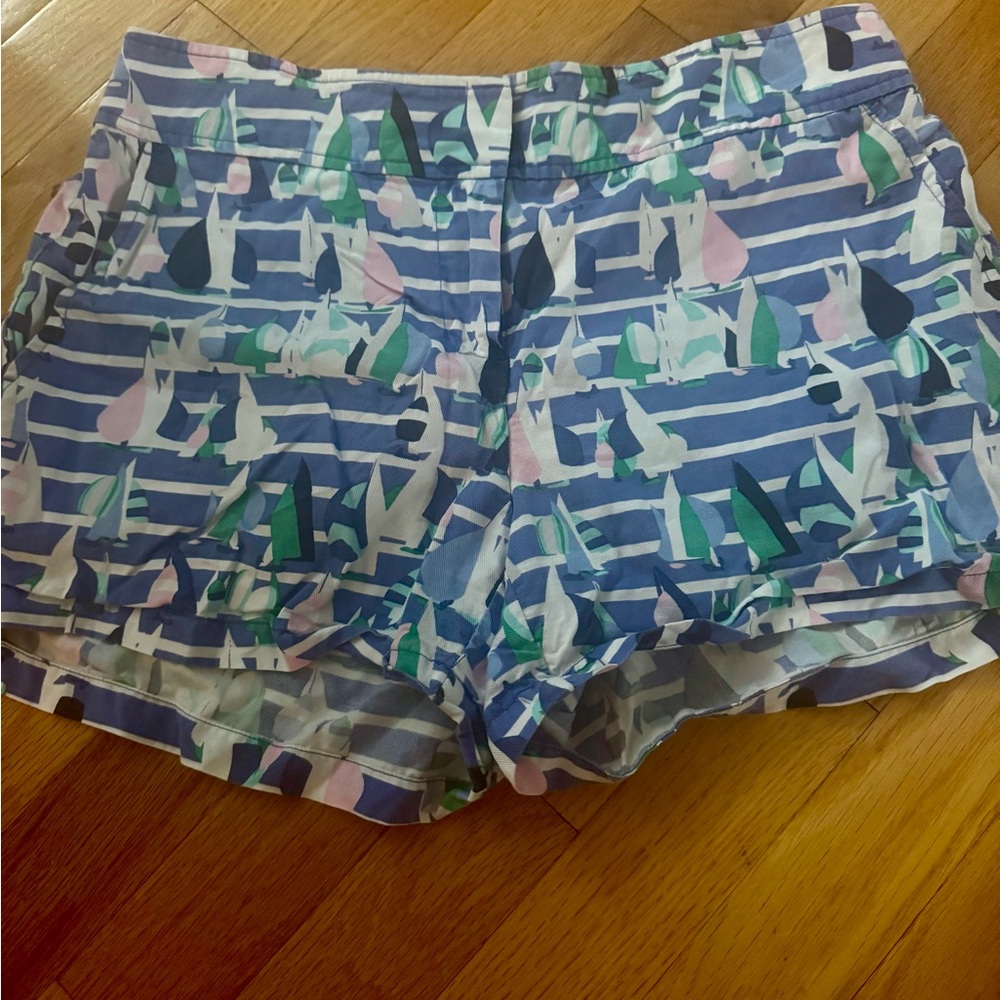 Vineyard Vines Blue and Green Sailboat Shorts